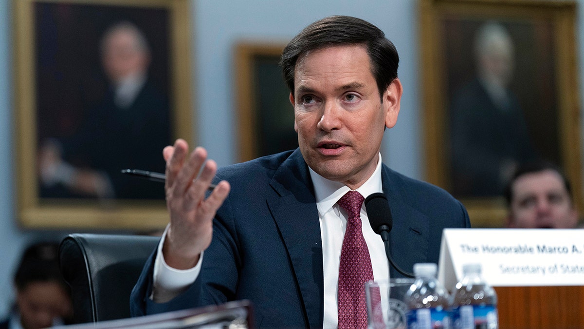 Rubio during the Audience of the Chamber's Foreign Affairs Committee