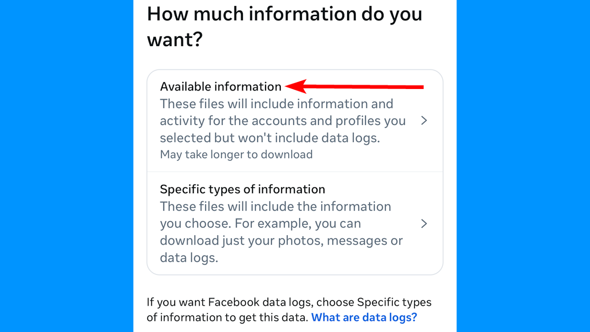 Facebook data 22
