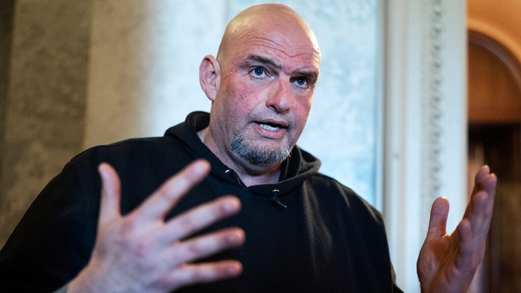 Fetterman challenge "punitive" punishment to break with the Democratic Party during bipartisan discussion