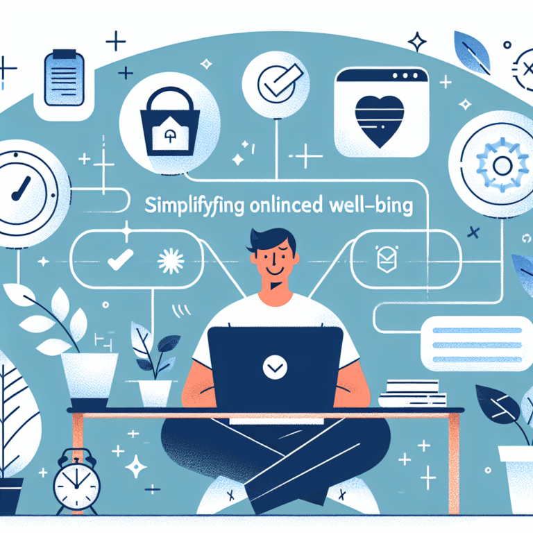 Como Simplificar Sua Vida Online para Aumentar o Bem-Estar